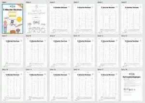 5-Minuten-Rechnen: Division im Zahlenraum 100 (Überblick) 5-Minuten-Rechnen: Division im Zahlenraum 100 (Überblick)