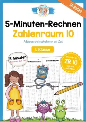 5-Minuten-Rechnen: Addition & Subtraktion im Zahlenraum 10