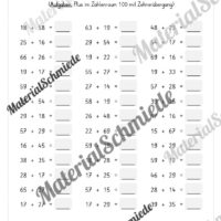 5-Minuten-Rechnen: Addition & Subtraktion im Zahlenraum 100 - Mix-Aufgaben (Vorschau 05)