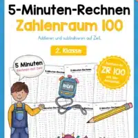5-Minuten-Rechnen: Addition & Subtraktion im Zahlenraum 100 (Mix-Aufgaben)
