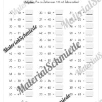 5-Minuten-Rechnen: Addition & Subtraktion im Zahlenraum 100 - Glatte Zehner (Vorschau 04)