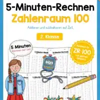 5-Minuten-Rechnen: Addition & Subtraktion im Zahlenraum 100 (Glatte Zehner)
