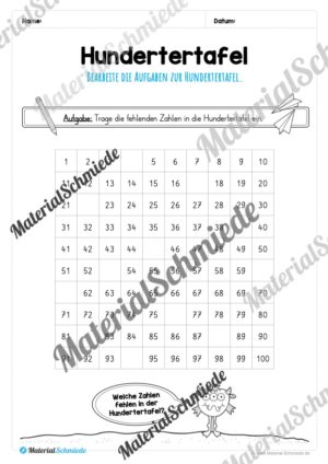 Mathe: Hundertertafel (Vorschau 03)