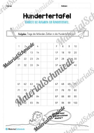 Mathe: Hundertertafel (Vorschau 04)