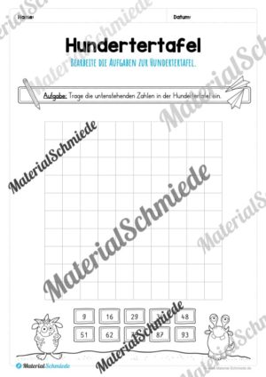 Mathe: Hundertertafel (Vorschau 07)