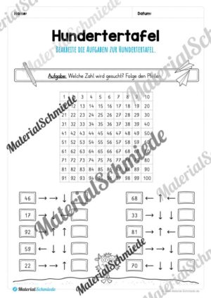 Mathe: Hundertertafel (Vorschau 17)