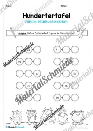 Mathe: Hundertertafel (Vorschau 20)