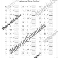 5-Minuten-Rechnen: 10er-Einmaleins ZR 1.000 (Arbeitsblatt 02)