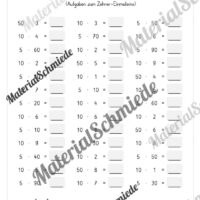 5-Minuten-Rechnen: 10er-Einmaleins ZR 1.000 (Arbeitsblatt 03)
