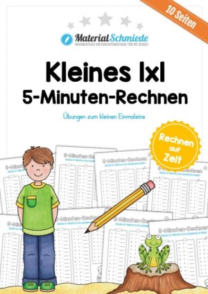 Kleines Einmaleins: 5-Minuten-Rechnen (10 Arbeitsblätter)