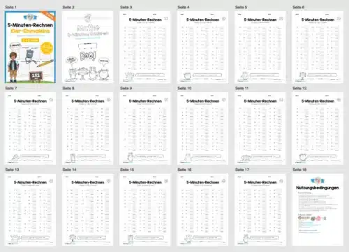 5-Minuten-Rechnen: 10er-Einmaleins ZR 1.000 (Überblick)