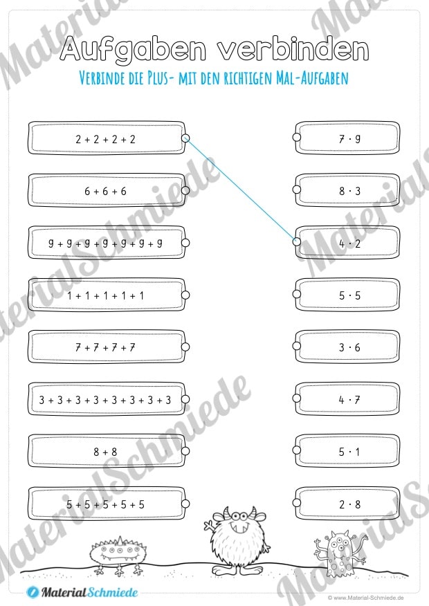 Kleines Einmaleins: Einstiegsaufgaben – Von Plus zu Mal (Vorschau 06)