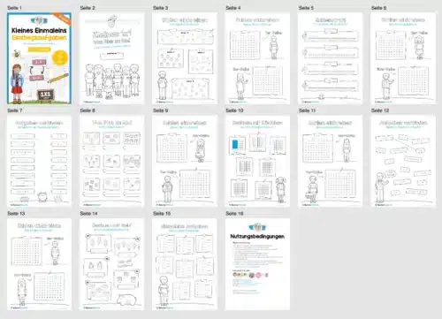 Kleines Einmaleins: Einstiegsaufgaben - Von Plus zu Mal (2. & 3. Klasse) - Überblick