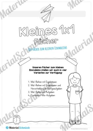 Kleines Einmaleins: Fächer (Vorschau 01)