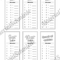Kleines Einmaleins: Fächer (Vorschau 07)