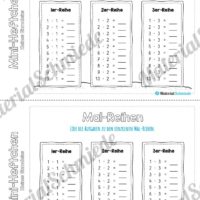 Kleines Einmaleins: Mini-Heft (Mal-Reihen)