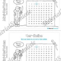 Kleines Einmaleins: Mini-Heft (4er-Reihe Tabelle)