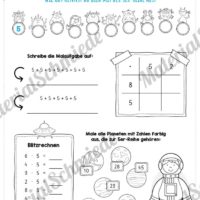 Kleines Einmaleins: Reihen von 1-10 (5er-Reihe)