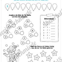 Kleines Einmaleins: Reihen von 1-10 (7er-Reihe)