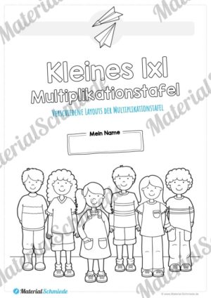 Kleines 1×1: Tafel / Multiplikationstafel (Deckblatt)