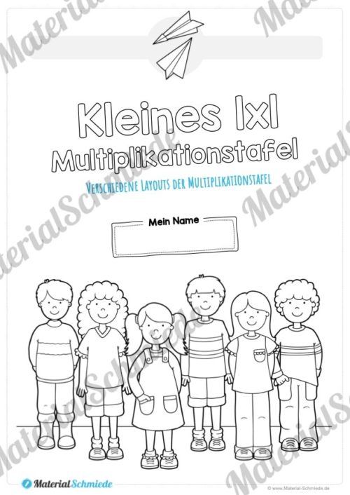 Kleines 1x1: Tafel / Multiplikationstafel (Deckblatt)