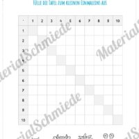 Kleines 1x1: Tafel / Multiplikationstafel (Vorschau 02)