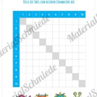 Kleines 1x1: Tafel / Multiplikationstafel (Vorschau 05)