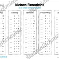Kleines Einmaleins: Wochenaufgaben / Tagesaufgaben (Vorschau 04)