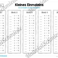 Kleines Einmaleins: Wochenaufgaben / Tagesaufgaben (Vorschau 10)