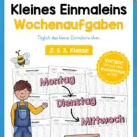 Kleines Einmaleins: Wochenaufgaben / Tagesaufgaben (25 Arbeitsblätter) [Digital]