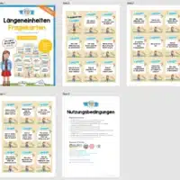 Fragekarten: Thema Längen (2. & 3. Klasse) - Überblick