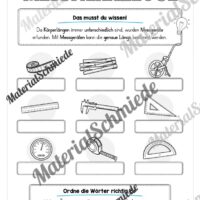Arbeitsheft Längen: Grundwissen (2. & 3. Klasse) - Arbeitsblatt 03