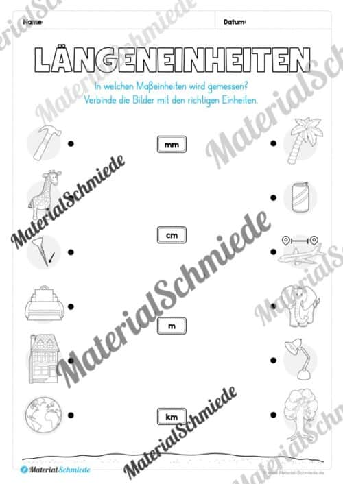 Arbeitsheft Längen: Grundwissen (2. & 3. Klasse) - Arbeitsblatt 07