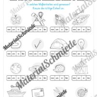 Arbeitsheft Längen: Grundwissen (2. & 3. Klasse) - Arbeitsblatt 08