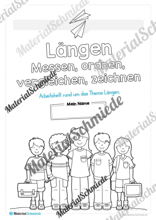 Längen Arbeitsheft: Messen (2. & 3. Klasse) - Arbeitsblatt 01