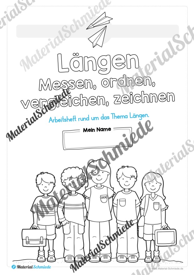 Längen Arbeitsheft: Messen (2. & 3. Klasse) – Arbeitsblatt 01
