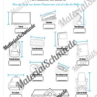 Längen Arbeitsheft: Messen (2. & 3. Klasse) - Arbeitsblatt 08