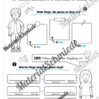 Längen Arbeitsheft: Messen (2. & 3. Klasse) - Arbeitsblatt 10