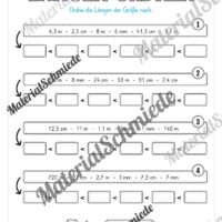 Längen Arbeitsheft: Messen (2. & 3. Klasse) - Arbeitsblatt 19