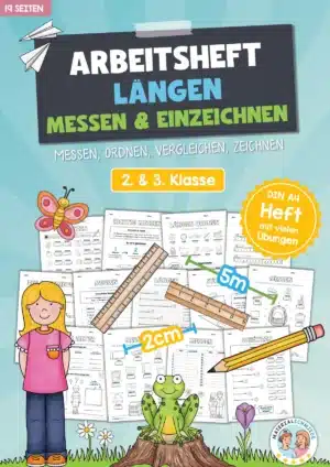 Längen Arbeitsheft: Messen (2. & 3. Klasse)