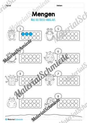 Mengen im Zahlenraum 10 (Vorschau 06)
