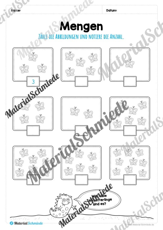 Mengen im Zahlenraum 10 (Vorschau 07)