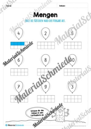 Mengen im Zahlenraum 10 (Vorschau 08)