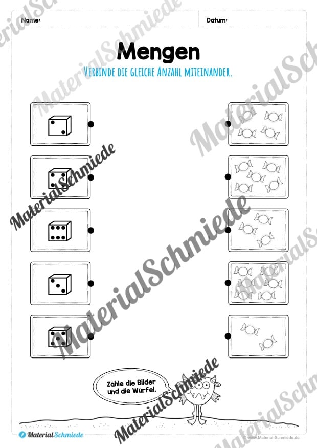 Mengen im Zahlenraum 10 (Vorschau 16)