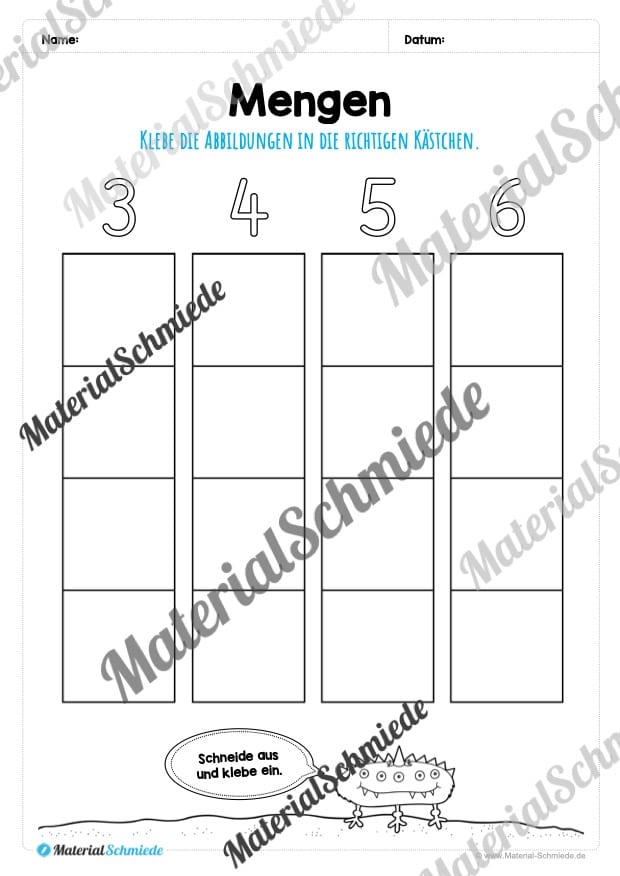 Mengen im Zahlenraum 10 (Vorschau 20)