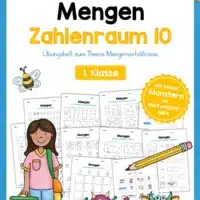 Übungsheft: Mengen / Mengenverhältnisse im Zahlenraum 10 (20 Arbeitsblätter)