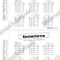 Mini-Heft: Mathe für die 1. Klasse - Zahlenraum 10 (Rechentürme)