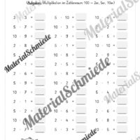 5-Minuten-Rechnen: Multiplikation im Zahlenraum 100 (Vorschau 03)
