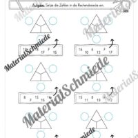 Materialpaket Rechendreiecke: Zahlenraum 10 & 20 (Vorschau 07)