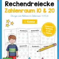 Rechendreiecke: Zahlenraum 10 & 20 (17 Arbeitsblätter)